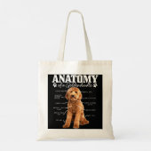 Anatomie van een Goldendoedle Funny Cute Dog Doodl Tote Bag (Achterkant)
