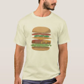 Anatomie van een hamburger t-shirt (Voorkant)