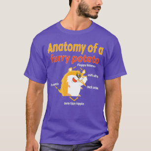 Anatomie van een harige aardappel kind grootte t-shirt