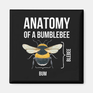 Anatomie van een hommel Grappig Sarcastisch Humor  Magneet
