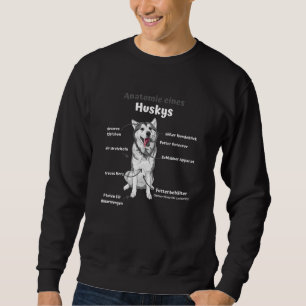 Anatomie van een Husky Cute Dogs Funny Puppy Trui