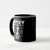 Anatomie van een Husky Grappige Hondenras Quote Mo Mok (Voorkant links)
