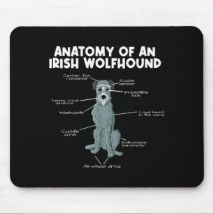 Anatomie van een Ierse Wolfshond Muismat