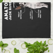 Anatomie van een Jack Russell Terrier Theedoek (Gevouwen)