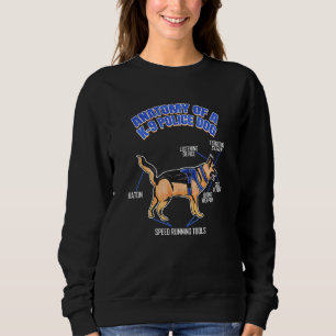 Anatomie van een K9 politie-eenheid Funny K9 Trui