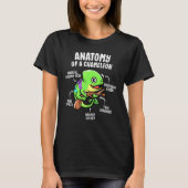 Anatomie van een kameleon Reptile Pet lizard T-shirt (Voorkant)
