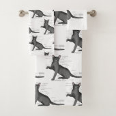Anatomie van een kat bad handdoek (Insitu)
