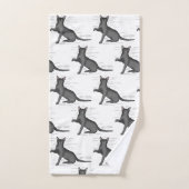 Anatomie van een kat bad handdoek (Handdoek)