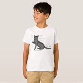 Anatomie van een kat t-shirt (Voorkant volledig)