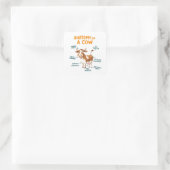 Anatomie van een koe | Grappige Doktersdag Vierkante Sticker (Tas)
