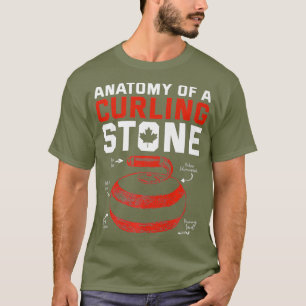 Anatomie van een krulstone Canadese patriotticus T-shirt
