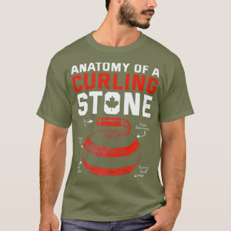 Anatomie van een krulstone Canadese patriotticus T-shirt