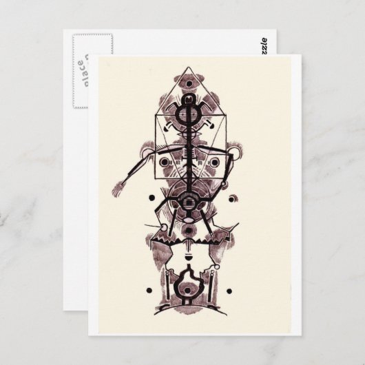 Anatomie van een kunstenaar briefkaart (Voorkant / Achterkant)