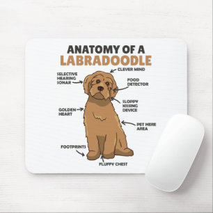 Anatomie van een labradoedle Cute Canine Puppy Muismat