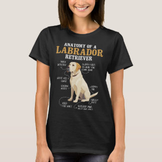 Anatomie van een labrador retriever puppy eigenaar t-shirt