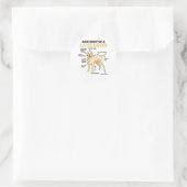 Anatomie van een labrador Retriever zoete honden Ronde Sticker (Tas)