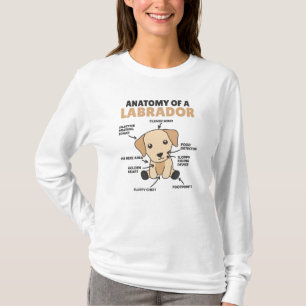 Anatomie van een labrador Retriever zoete honden T-shirt