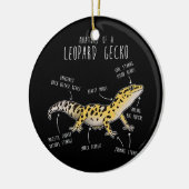 Anatomie van een leopard Gecko Funny Gecko mam Keramisch Ornament (Links)