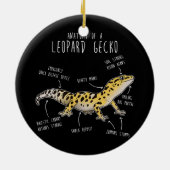 Anatomie van een leopard Gecko Funny Gecko mam Keramisch Ornament (Achterkant)