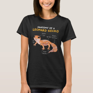 Anatomie van een leopard Gecko Funny Gecko Mam Rep T-shirt