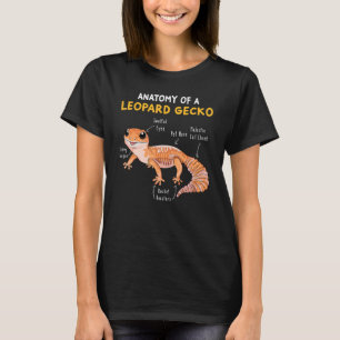 Anatomie van een leopard Gecko Gecko mam Reptielpa T-shirt