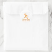 Anatomie van een leopard Gecko Lover Lizard Animal Ronde Sticker (Tas)