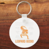 Anatomie van een leopard Gecko Lover Lizard Animal Sleutelhanger (Voorkant)