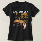Anatomie van een luipaard gecko t-shirt (Design voorkant)