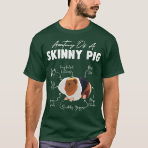 Anatomie van een magere cavia Funny Animals Lover T-shirt