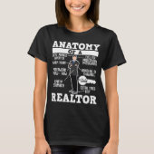 Anatomie van een makelaarswoning t-shirt (Voorkant)