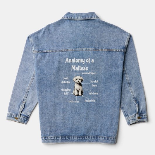 Anatomie van een Maltezer Denim Jacket (Achterkant)