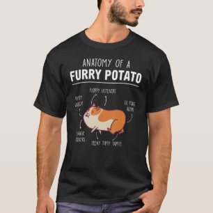 Anatomie van een mestaardappeluitzet voor cavia's t-shirt