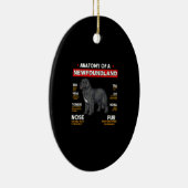 Anatomie van een Newfoundland Dogs Lovers Keramisch Ornament (Rechts)