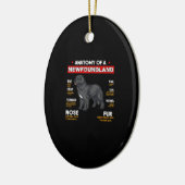 Anatomie van een Newfoundland Dogs Lovers Keramisch Ornament (Links)