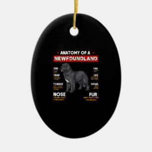 Anatomie van een Newfoundland Dogs Lovers Keramisch Ornament