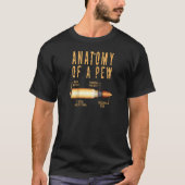 Anatomie van een Pew Funny Bullet Pew Anatomy Prof T-shirt (Voorkant)