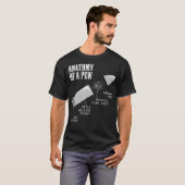 Anatomie van een Pew Funny Pistool kogelwerend voo T-shirt (Voorkant volledig)