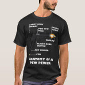 Anatomie van een Pew Pewer 2e ADT Pistool T-shirt (Voorkant)