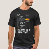 Anatomie van een Pew Pewer Ammo-Pistool T-shirt (Voorkant)