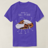 Anatomie van een Piebald Ball Python T-shirt (Design voorkant)