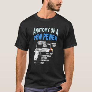 Anatomie van een Pistool met een gazonlaag ammo -  T-shirt