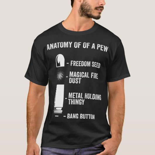 Anatomie van een Pistool van het Pistool van het p T-shirt (Voorkant)