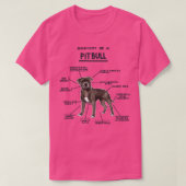 Anatomie van een PitBull 2 T-shirt (Design voorkant)