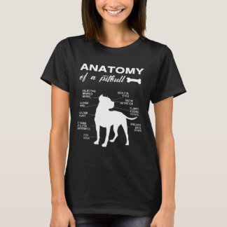 Anatomie van een Pitbull Hondenliefhebber Pitbull  T-shirt