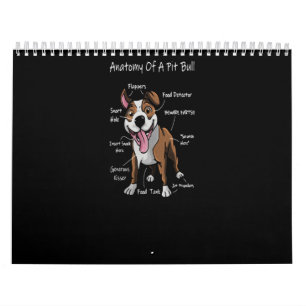Anatomie van een Pitbull Kalender