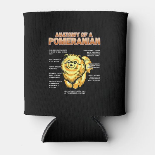 Anatomie van een Pommeren Blikjeskoeler (Voorkant)