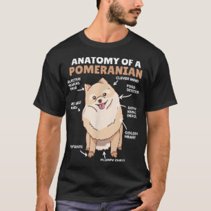 Anatomie van een Pommerse Cute Dogs Funny Pommeren T-shirt