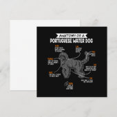 Anatomie van een Portugese Waterdog - Cadeau voor Kaart (Voorkant / Achterkant)