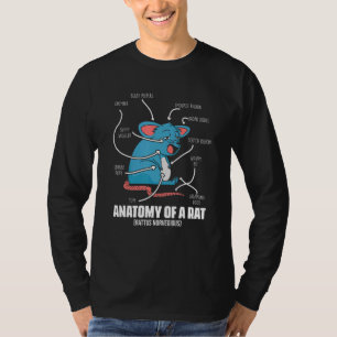 Anatomie van een rat definitie voor muis knaagdier t-shirt