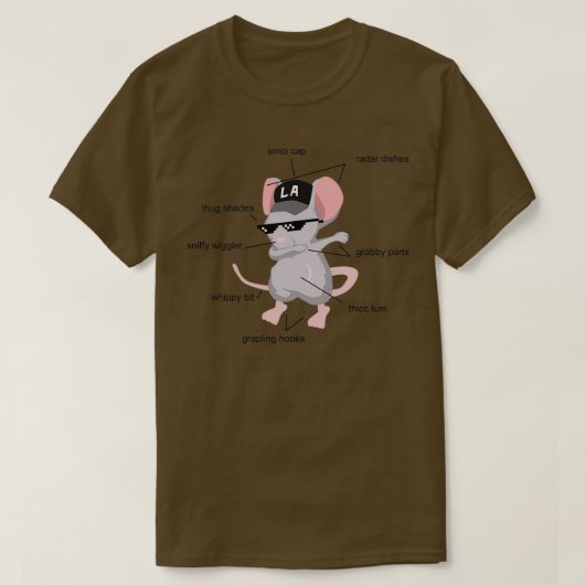 Anatomie van een Rat Funny Rat Shirt s 2 (Design voorkant)